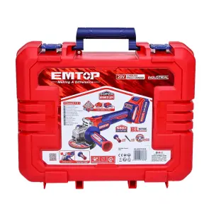 Болгарка (кутова шліфмашина) акумуляторна EMTOP ELAG271532 №14