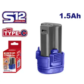 Акумулятор EMTOP EBPK12153 S12 1.5Ah №1