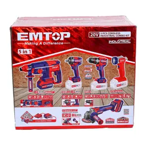 Набір інструментів акумуляторних EMTOP ECKL2058 №14