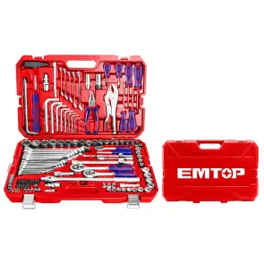 Набір інструментів EMTOP EHTS01421, 142 шт №1