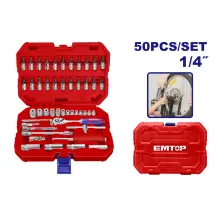 Набор инструментов 1/4″ EMTOP ESKT14501, 50 шт.