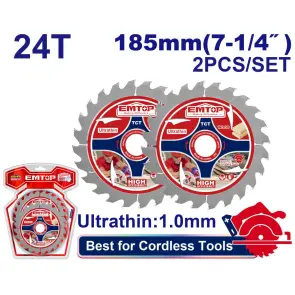 Набор пильных дисков EMTOP ETCT1853, 2 шт. №1
