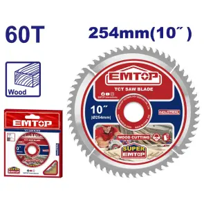 Пильный диск TCT по дереву EMTOP ETCT125423 №1