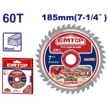 Пильный диск TCT по дереву EMTOP ETCT118513