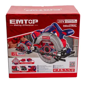 Пила дисковая аккумуляторная EMTOP ELCS18511 №12