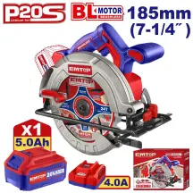 Пила дисковая аккумуляторная EMTOP ELCS18513