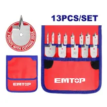 Набор сверл EMTOP EWFD41301, 13 шт.