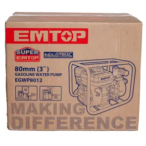 Мотопомпа бензинова EMTOP EGWP8012 №14