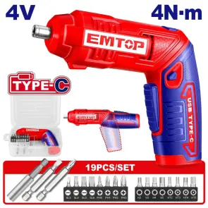 Шуруповерт акумуляторний EMTOP ECSR0408 №1