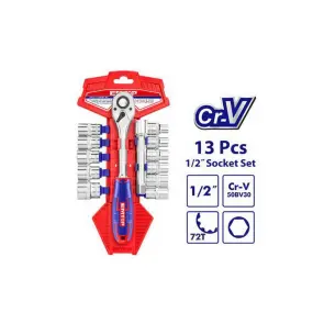 Набор торцевых головок EMTOP ESKT12131 1/2" 13 шт. №1