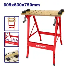 Верстак складной EMTOP EMWE1525