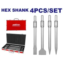 Набор зубил EMTOP ECHS0304375, 4 шт.