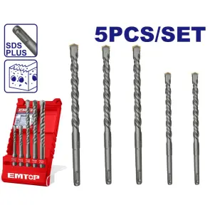 Набір бурів SDS plus EMTOP EHDR12052, 5 шт. №1
