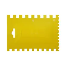Зубчастий шпатель для плитки пластиковий - 170x120 мм, B12 C4 C5