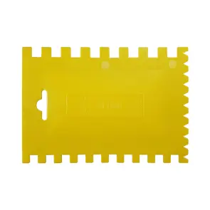 Зубчастий шпатель для плитки пластиковий - 170x120 мм, B12 C4 C5 №1