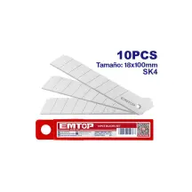 Комплект сегментных лезвий EMTOP ESKB1801, 10 шт.