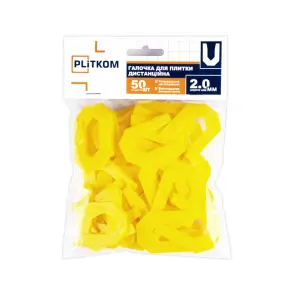 Галочка дистанционная 2 мм для плитки Plitkom №1