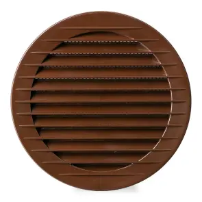Решетка вентиляционная AirRoxy AOzSb 80 brown (02-214) №1