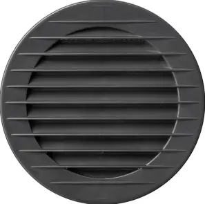 Решетка вентиляционная AirRoxy AOzSg 90 graphite (02-234) №1