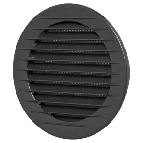 Решітка вентиляційна AirRoxy AOzS graphite 100 (02-231) №1