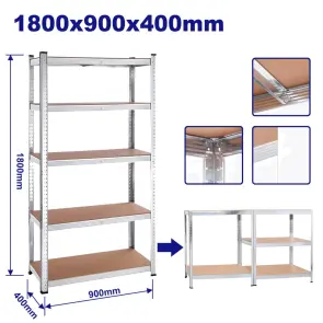 Стеллаж металлический регулируемый EMTOP EMTS1A94 №1