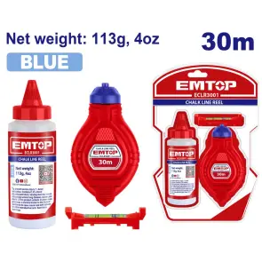 Шнур розмічальний EMTOP ECLR3001, 30 м №1