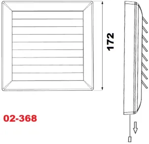 Решетка вентиляционная AirRoxy 80-150 white №6