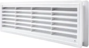 Решітка вентеляційна AirRoxy 430х115 white №1