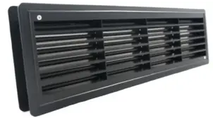 Решетка вентиляционная AirRoxy 430х115 black №1