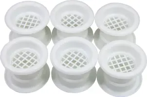 Решетка вентеляционная AirRoxy втулка дверная 6шт. White №1