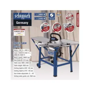 Циркулярна пила Scheppach TS310 №13