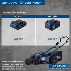 Газонокосарка акумуляторна Scheppach BC-MP430-X SET XL2 №6