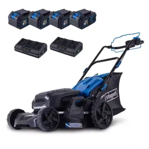 Газонокосилка аккумуляторная Scheppach MP470-X SET XL2x2 №1