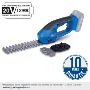 Ножиці акумуляторні Scheppach C-HTGS200-X SET S №2