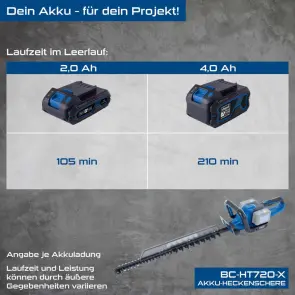 Кусторез аккумуляторный Scheppach BC-HT720-X (без АКБ и ЗУ) №9