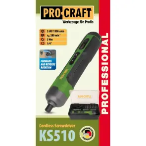 Аккумуляторная отвертка Procraft KS510 №2