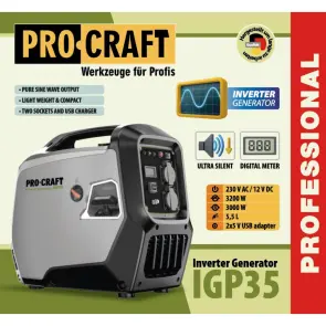 Інверторний бензиновий генератор Procraft IGP35 №2