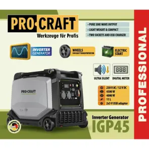 Інверторний бензиновий генератор Procraft IGP45 №2