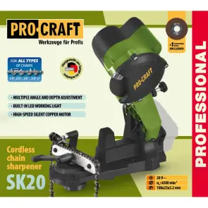 Аккумуляторная заточка для цепи Procraft SK20 (Без акб и зп) №2