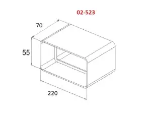З'єднувач каналу AirRoxy 220х55 (02-523) №2
