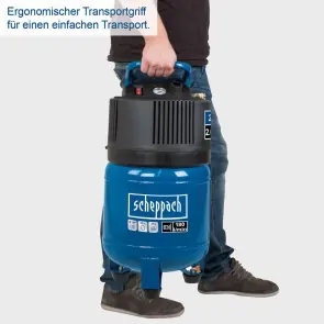 Компресор прямий безмасляний Scheppach HC24V №8