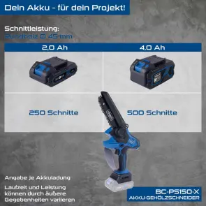 Міні-пила акумуляторна Scheppach BC-PS150-X SET S №10