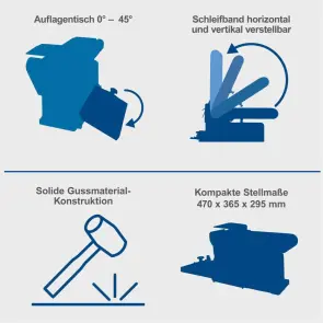 Тарілчасто-стрічковий шліфувальний верстат Scheppach BTS 800 №16