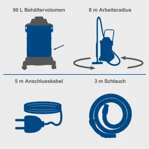 Пилосос будівельний Scheppach VC50 №4