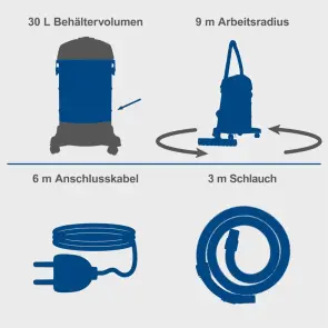 Пилосос Scheppach VC30 Premium №2