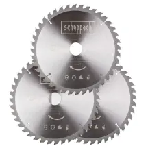 Набір пильних дисків Scheppach Ø 255 x 30 x 2,8/2,2 мм / Z48, 3 шт.