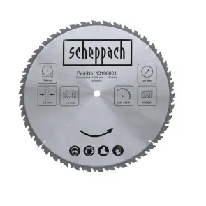 Пильный диск Scheppach HW Ø 700 x 30 x 4,5 x 3,2 мм/Z 42 №1