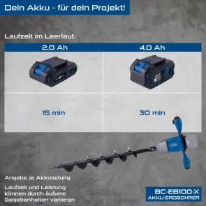 Бур аккумуляторный Scheppach EB100-X (без АКБ и ЗУ) №11