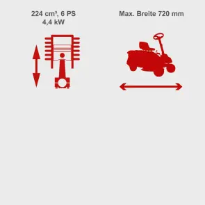 Райдер бензиновий Scheppach MR230-61 №5