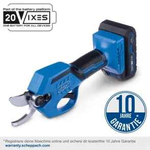Секатор акумуляторний Scheppach BC-PRS28-X Set S №2